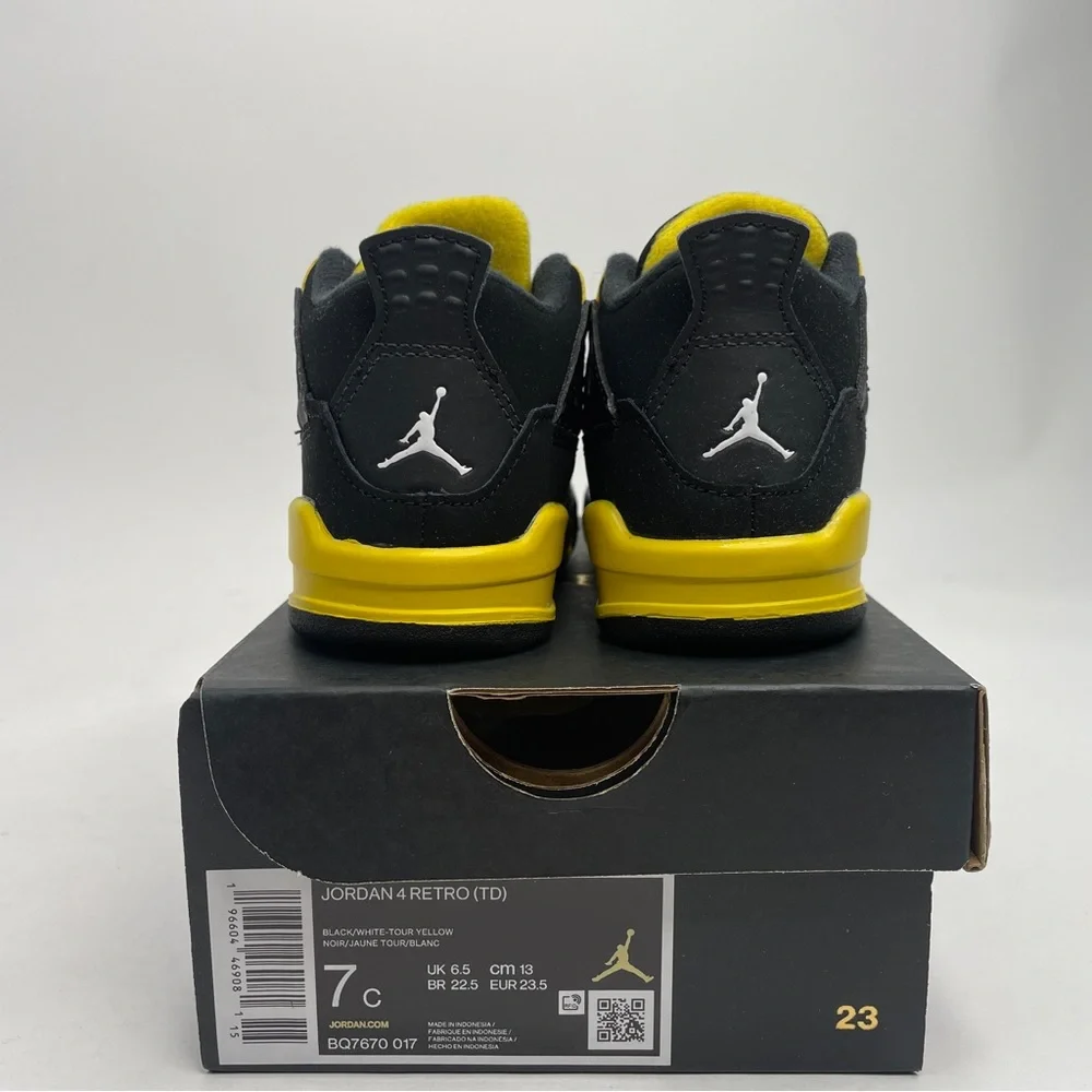 Nike Air Jordan 4 Retro TD “Thunder/Tour Yellow” 2023